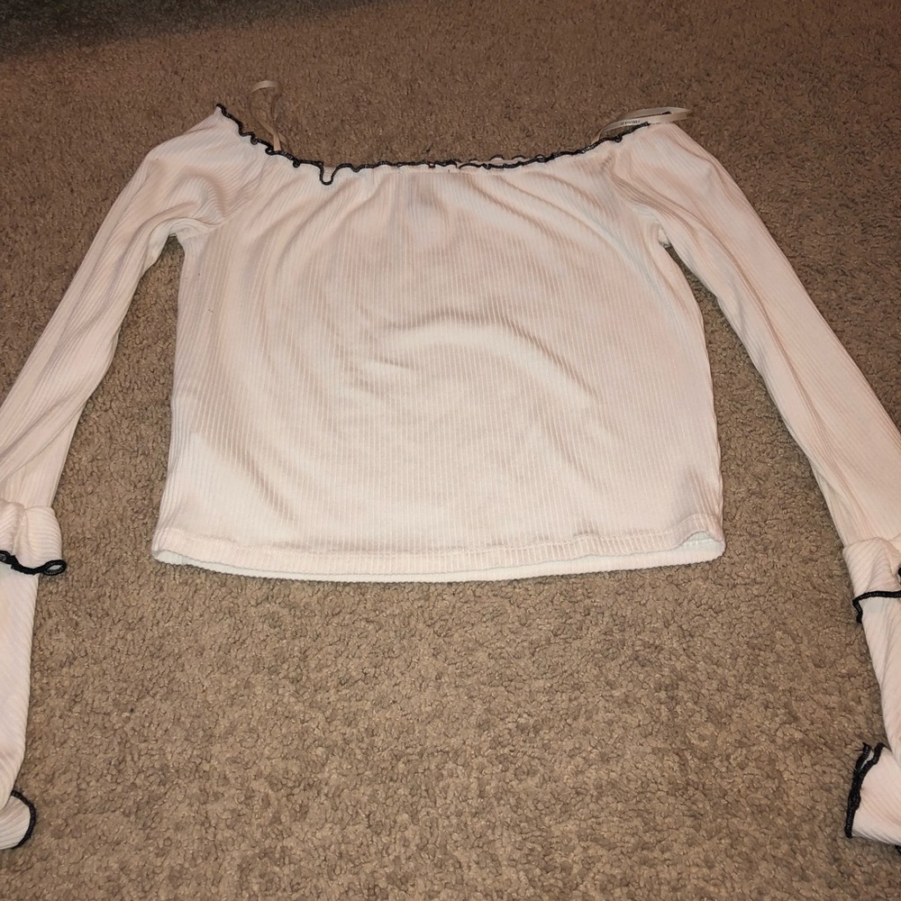White off the shoulder top